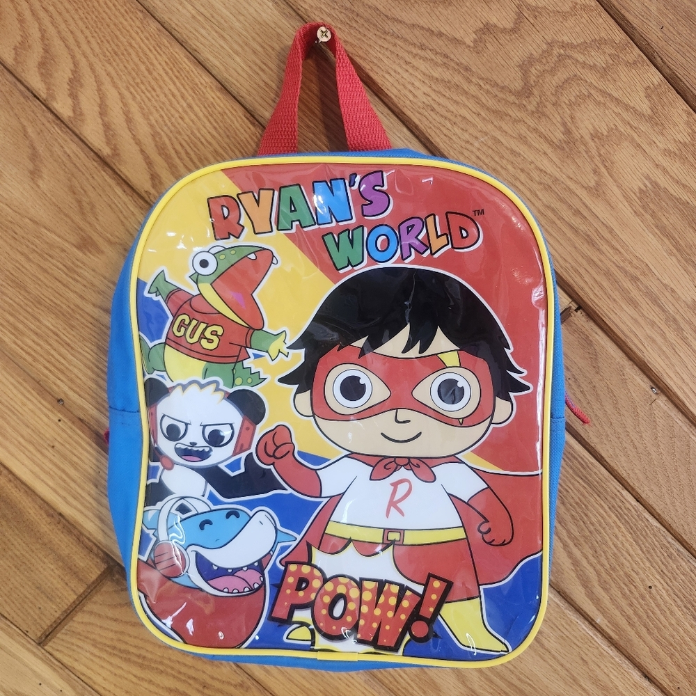 Ryan's World Kids Red And Blue Superhero Mini Backpack